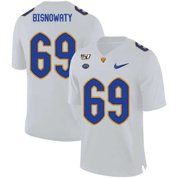 Pittsburgh Panthers 69 Adam Bisnowaty White 150th Anniversary Patch Nike College Football Jersey Dzhi,We sell and wholesale Pittsburgh Panthers 69 Adam Bisnowaty White 150th Anniversary Patch Nike College Football Jersey Dzhi on line form chian!